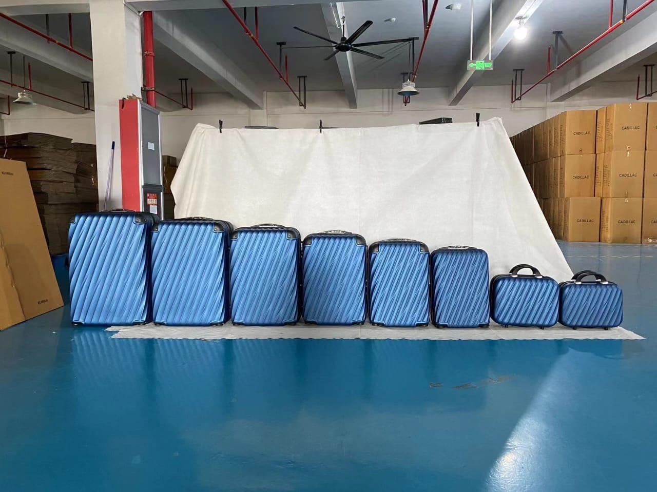 Linha de malas de viagem